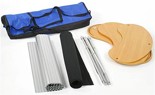 39" Portable Counter With Inner Shelf - Black 4 39" Portable Counter With Inner Shelf - Black - Image 2