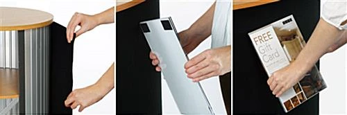 39" Portable Counter With Inner Shelf - Black 5 39" Portable Counter With Inner Shelf - Black - Image 3