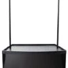 32"w Portable Counter W/ Header, Inner Shelf - Black -LuxeDisplay Shop promcntblk.rw preview