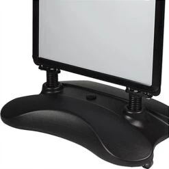 24 X 36 Sidewalk Sign For Posters, Double Sided, Water-fill Base With Springs - Black -LuxeDisplay Shop ps1536blk.ra2final preview