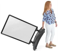 24 X 36 Sidewalk Sign For Posters, Double Sided, Water-fill Base With Springs - Black -LuxeDisplay Shop ps1536blk.ra3 preview