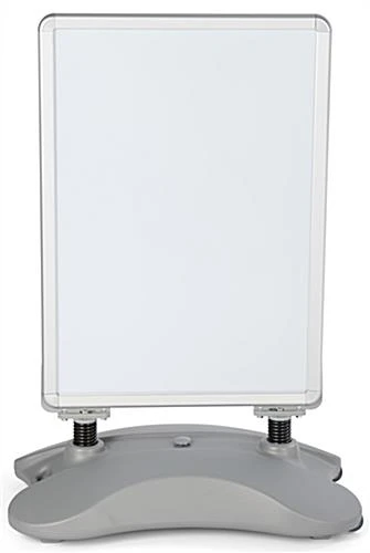 23 X 33 Sidewalk Sign For Posters, 2 Sided, Water-fill Base With Springs - Silver 4 23 X 33 Sidewalk Sign For Posters, 2 Sided, Water-fill Base With Springs - Silver - Image 2