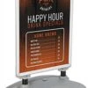 23 X 33 Sidewalk Sign For Posters, 2 Sided, Water-fill Base With Springs - Silver -LuxeDisplay Shop ps15c33v2.rw preview