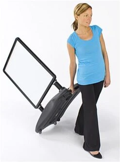 22 X 28 Sidewalk Sign For Posters, Double Sided, Water-fill Base With Springs - Black -LuxeDisplay Shop ps2228blk scale preview