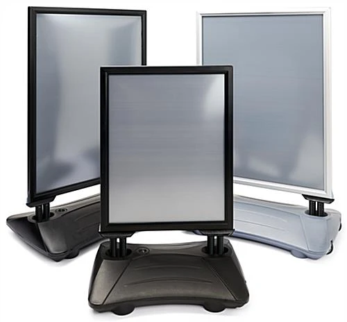 30 X 40 Sidewalk Sign For Posters, 2 Sided, Fillable Base, Outdoor - Silver 10 30 X 40 Sidewalk Sign For Posters, 2 Sided, Fillable Base, Outdoor - Silver - Image 8