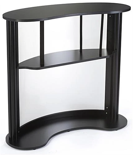 38.75" Tall Portable Counter With Floating Shelf, PVC Lens, Carrying Bags - Black 5 38.75" Tall Portable Counter With Floating Shelf, PVC Lens, Carrying Bags - Black - Image 3