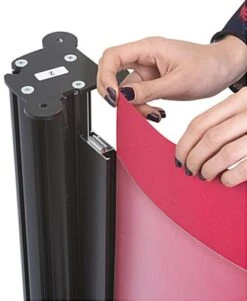 38.75" Tall Portable Counter With Floating Shelf, PVC Lens, Carrying Bags - Black 12 38.75" Tall Portable Counter With Floating Shelf, PVC Lens, Carrying Bags - Black -LuxeDisplay Shop pwdmgb.ra3 preview