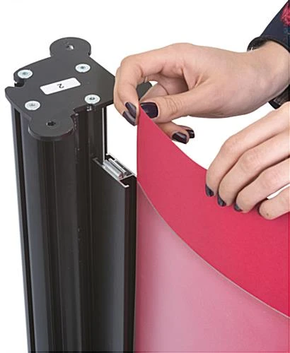 38.75" Tall Portable Counter With Floating Shelf, PVC Lens, Carrying Bags - Black 6 38.75" Tall Portable Counter With Floating Shelf, PVC Lens, Carrying Bags - Black - Image 4