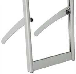 3-Tiered Metal Magazine Floor Stand, 8.5"w, Sign Holder, Carrying Bag - Silver -LuxeDisplay Shop pz4slih.r4 preview