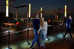 Stanchion Mount LED Light Topper, Solar Or USB Charging, Low-Light Sensor, Set Of 4 -LuxeDisplay Shop qpsolt4.ra10 preview