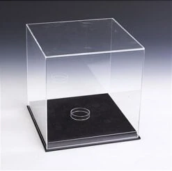 Sports Display Case W/ Lift-Off Top, Removable Riser & Black Base -LuxeDisplay Shop rbbdcca04.ra3 preview