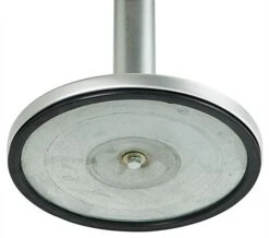 QueuePole.Economy 41.5" Silver Stanchion Post With 6.5' Gray Retractable Belt -LuxeDisplay Shop rccalgray5.ra3 preview