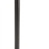 QueuePole.Economy 41.5" Black Stanchion Post W/ Red Belt - 1 Color Printing
