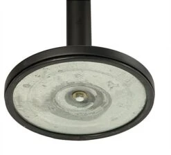 QueuePole.Economy 41.5" Black Stanchion Post W/ Red Belt - 1 Color Printing -LuxeDisplay Shop rccblt1crd.ra3 preview