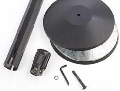 QueuePole Octagonal 40.25" Black Stanchion Post W/ 9.5' Gray Retractable Belt 9 QueuePole Octagonal 40.25" Black Stanchion Post W/ 9.5' Gray Retractable Belt -LuxeDisplay Shop rccoctbkgr.ra2 preview