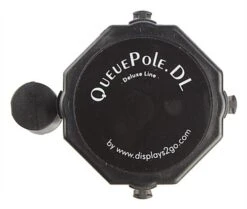 QueuePole Octagonal 40.25" Silver Stanchion Post W/ 9.5' Gray Retracting Belt -LuxeDisplay Shop rccoctsvgr.ra3 preview