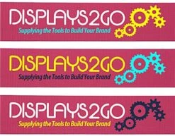 QueuePole.Economy 6.5' Stanchion Belt W/ 3 Color Custom Silkscreen Printing - Pink -LuxeDisplay Shop rccrbpink3.ra3 preview