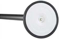 QueuePole.Economy 41.5" Black Stanchion Post With 6.5' Gray Retractable Belt -LuxeDisplay Shop rccstgry04.ra3 preview