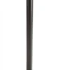 QueuePole.Economy 41.5" Black Stanchion Post With 6.5' Gray Retractable Belt