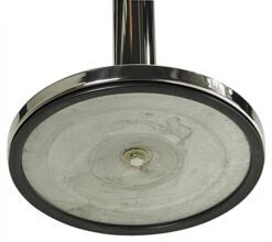 QueuePole.Economy 41.5" Silver Stanchion Post With 6.5' Black Retractable Belt -LuxeDisplay Shop rccstspl01.ra2 preview