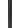 QueuePole.Value 36" Black Stanchion Post With 6.5' Blue Retractable Belt
