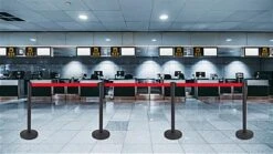 QueuePole.Value 36" Black Stanchion Post With 6.5' Red Retractable Belt -LuxeDisplay Shop rccvaluer.ra6 preview