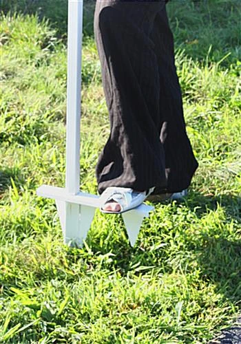 24 X 18 Real Estate Sign With Ground Stake, 55.5 Tall, Colonial Style - White 4 24 X 18 Real Estate Sign With Ground Stake, 55.5 Tall, Colonial Style - White - Image 2