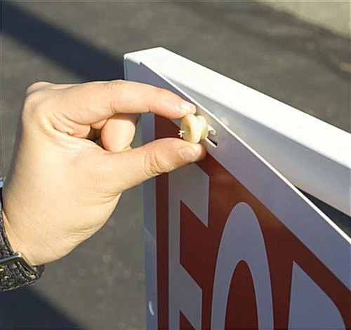 24 X 18 Real Estate Sign With Ground Stake, 55.5 Tall, Colonial Style - White 6 24 X 18 Real Estate Sign With Ground Stake, 55.5 Tall, Colonial Style - White - Image 4