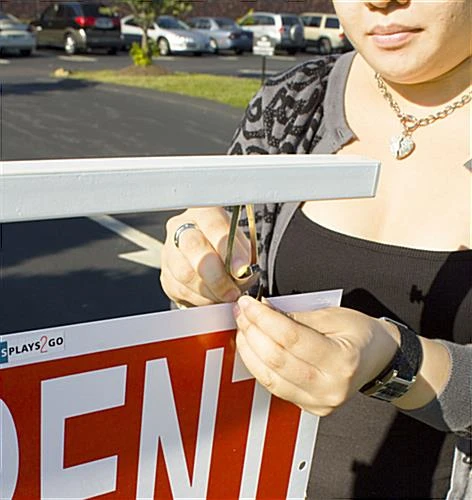 24 X 18 Real Estate Sign With Ground Stake, 55.5 Tall, Colonial Style - White 7 24 X 18 Real Estate Sign With Ground Stake, 55.5 Tall, Colonial Style - White - Image 5