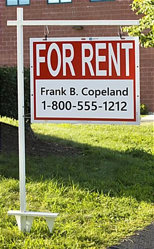 24 X 18 Real Estate Sign With Ground Stake, 55.5 Tall, Colonial Style - White 3 24 X 18 Real Estate Sign With Ground Stake, 55.5 Tall, Colonial Style - White