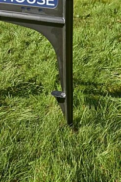 24 X 18 Real Estate Sign H-Frame With Ground Stake & Sign Rider, Weatherproof - Black -LuxeDisplay Shop re1824rcbk.ra5 preview