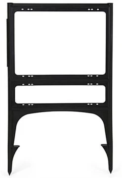 24 X 18 Real Estate Sign H-Frame With Ground Stake & Sign Rider, Weatherproof - Black -LuxeDisplay Shop re1824rcbk.ra6a preview