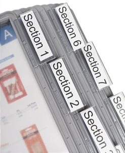 Desk Reference System For Tabletop, 10 Sleeves For 8.5 X 11 Sheets, Rotating - Gray 9 Desk Reference System For Tabletop, 10 Sleeves For 8.5 X 11 Sheets, Rotating - Gray -LuxeDisplay Shop refsysmotn.ra3 preview