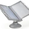 Desk Reference System For Tabletop, 10 Sleeves For 8.5 X 11 Sheets, Rotating - Gray -LuxeDisplay Shop refsysmotn.rw preview