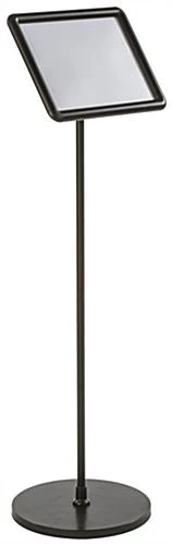 11 X 8.5 Sign Stand For Floor, Tilting, Snap Open - Black