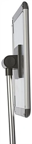 11 X 8.5 Sign Stand For Floor, Snap Open - Silver 7 11 X 8.5 Sign Stand For Floor, Snap Open - Silver - Image 5