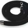 6.5’ Velvet Stanchion Rope With Black Clasps - Black -LuxeDisplay Shop rp2mbkbk01.rw preview