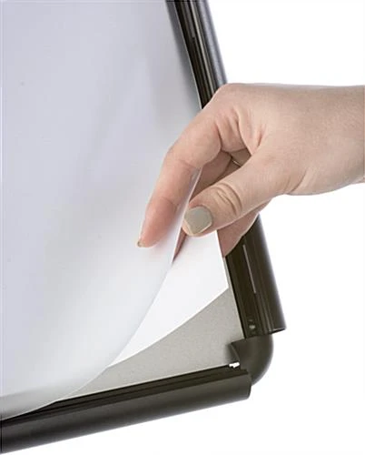 8.5 X 11 Sign Stand For Floor, Tilting, Snap Open - Black 5 8.5 X 11 Sign Stand For Floor, Tilting, Snap Open - Black - Image 3