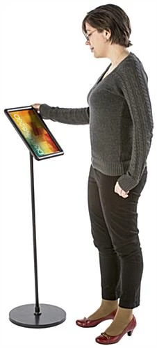 8.5 X 11 Sign Stand For Floor, Tilting, Snap Open - Black 8 8.5 X 11 Sign Stand For Floor, Tilting, Snap Open - Black - Image 6