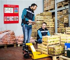 Fire Safety Info Board W/ 6 Brochure Pockets & 2 Sign Holders, Wall Mount - Red -LuxeDisplay Shop rpfiresfty.ra7 preview