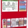 Fire Safety Info Board W/ 6 Brochure Pockets & 2 Sign Holders, Wall Mount - Red -LuxeDisplay Shop rpfiresfty.rw preview