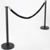 QueuePole Round Set Of (2) 39" Black Stanchion Posts With 6.5' Black Rope 2 QueuePole Round Set Of (2) 39" Black Stanchion Posts With 6.5' Black Rope -LuxeDisplay Shop rpstfbkbk.rw preview