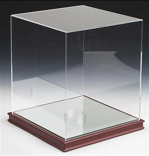 Sports Display Case W/ Wood Base, Acrylic Casing & Lift-Off Top 4 Sports Display Case W/ Wood Base, Acrylic Casing & Lift-Off Top - Image 2