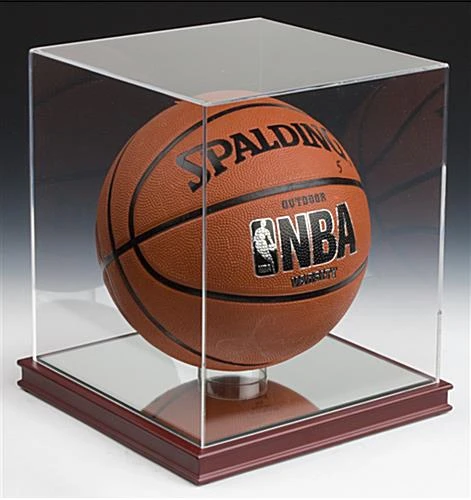 Sports Display Case W/ Wood Base, Acrylic Casing & Lift-Off Top 3 Sports Display Case W/ Wood Base, Acrylic Casing & Lift-Off Top