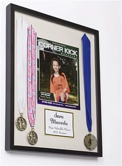 17 X 21 Shadow Box For Wall Mount With Foam Backing, Includes 8 Pins - Black