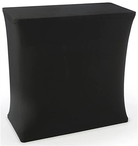 38.5" Tall Portable Counter With Black Stretch Cover And Case 4 38.5" Tall Portable Counter With Black Stretch Cover And Case - Image 2