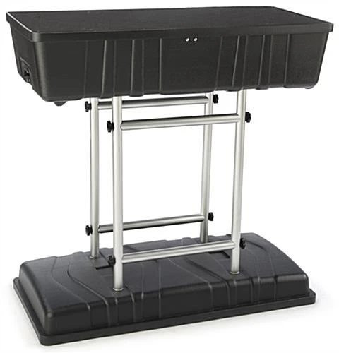 38.5" Tall Portable Counter With Black Stretch Cover And Case 6 38.5" Tall Portable Counter With Black Stretch Cover And Case - Image 4