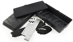 38.5" Tall Portable Counter With Black Stretch Cover And Case 18 38.5" Tall Portable Counter With Black Stretch Cover And Case -LuxeDisplay Shop scase02.ra4 preview