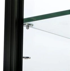 18" DIY Display Case, Adjustable Shelves & Locking Hinged Door, Unassembled - Black -LuxeDisplay Shop sctwrcbbk.ra5 preview