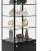 24" Display Case W/LED Lighting, Adjustable Shelves, Locking Hinged Door - Black 2 24" Display Case W/LED Lighting, Adjustable Shelves, Locking Hinged Door - Black -LuxeDisplay Shop sctwrld24.rw preview